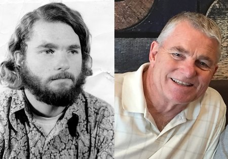 Michael Walsh in the 1970s and today