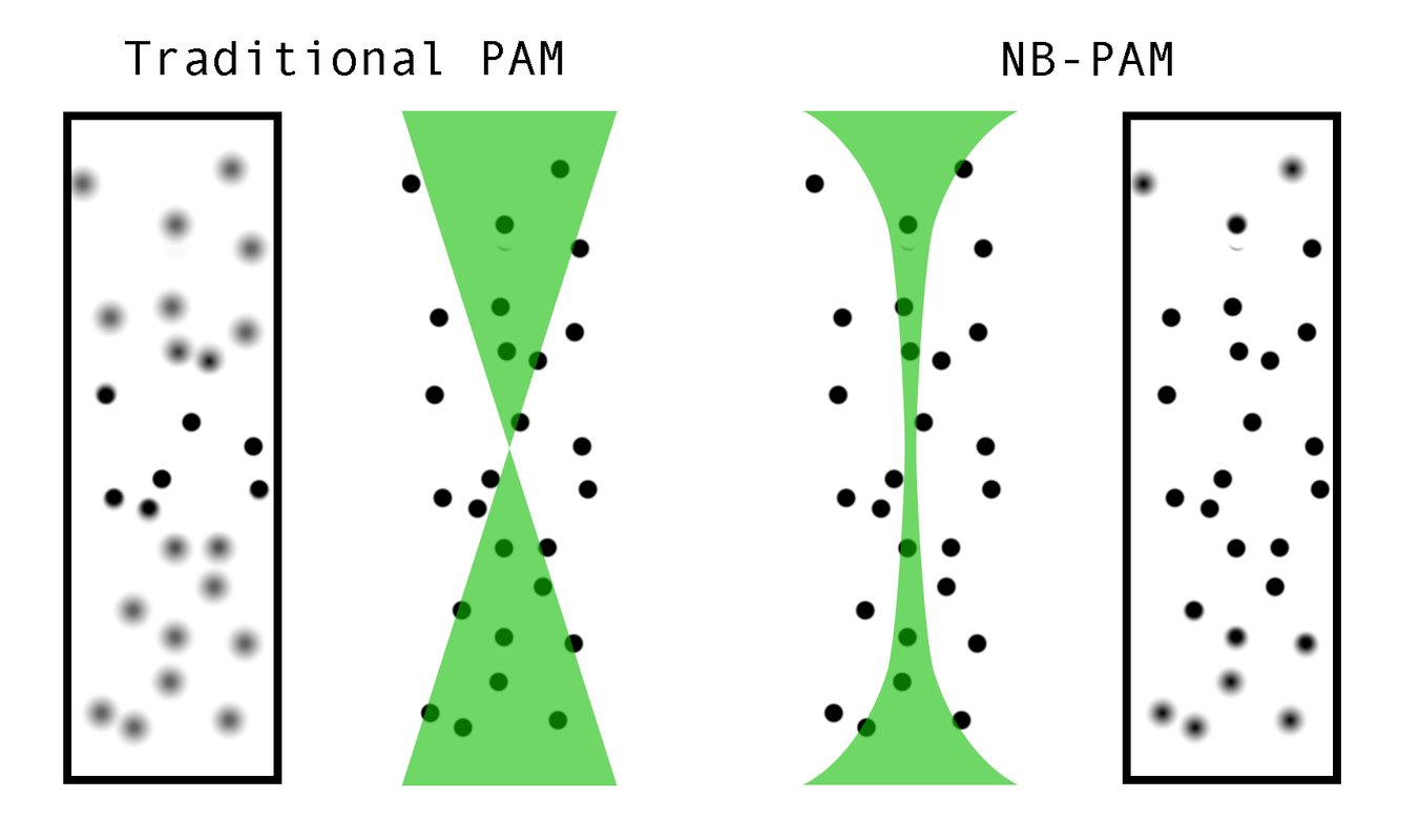 side-by-side comparison of PAM techniques
