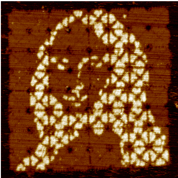 The Mona Lisa in DNA