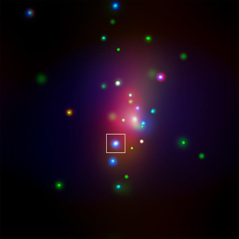 Chandra image of galaxy NGC 7331