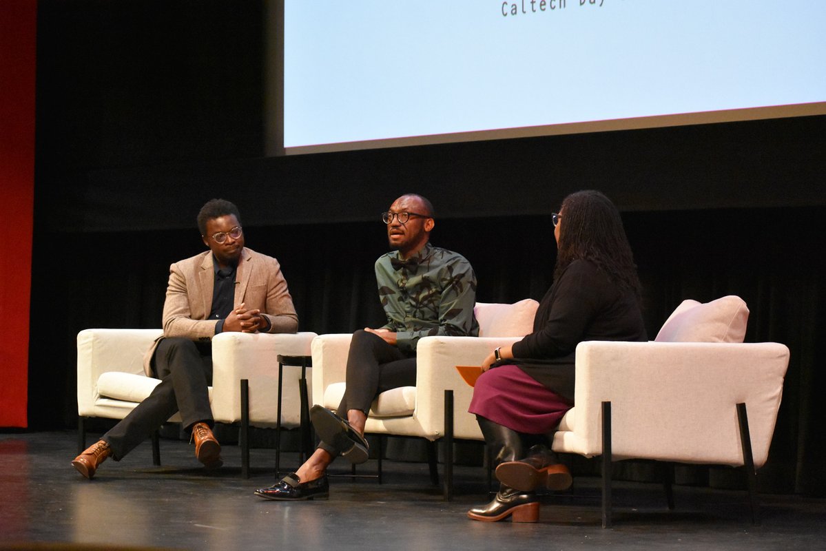 Sarpong, Isaacs, and Malcom-Piqueux take part in the panel discussion.