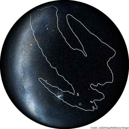 sky map of LIGO signal S190425z