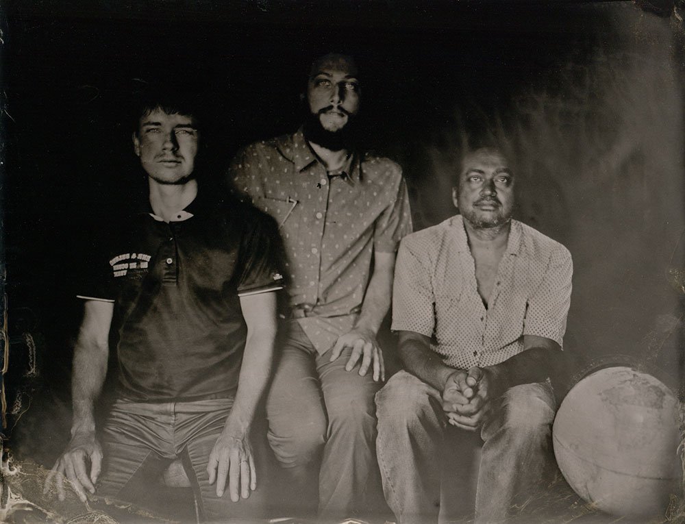 A tintype photograph from the event