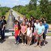 LIGO SURF students on beam pipe