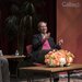 Eric Schmidt, executive chairman of Alphabet (right), speaks with Caltech President Thomas F. Rosenbaum about how rapid changes in technology will affect society.