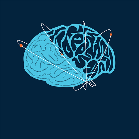 The logo of a brain for Caltech's new neuroscience lecture series