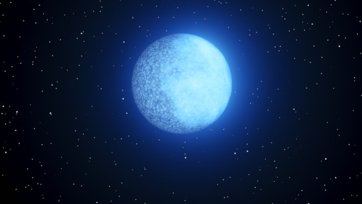 dappled blue orb with a black background dotted with stars