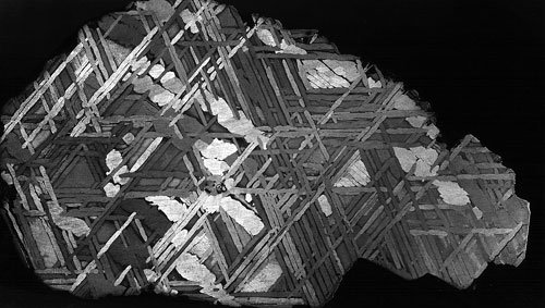 Black and white cross hatched patterns