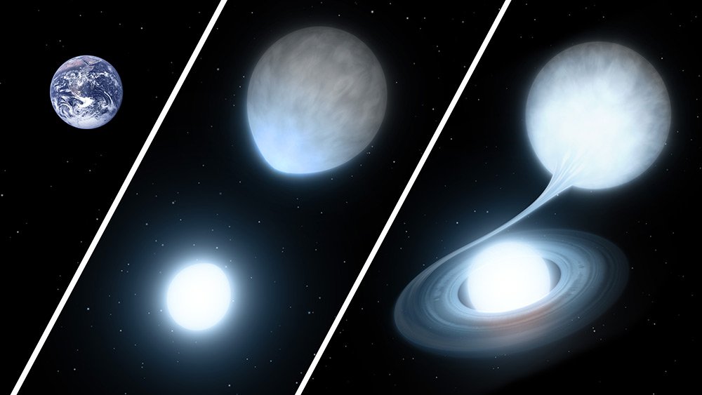 Artwork of binary stars