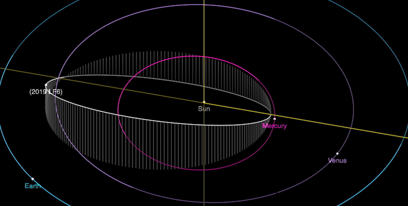 animated asteroid image