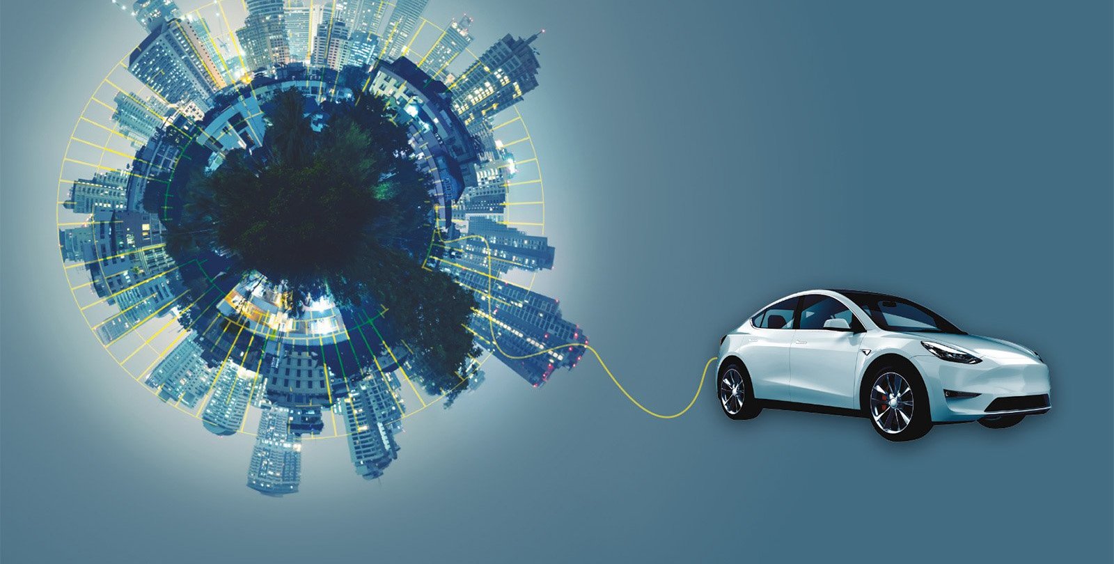 vehicle powered by city electrical grid