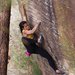 Nina Williams rock climbing