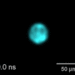 A blue dot on a black background spreads outward, indicating an expanding shockwave in water.