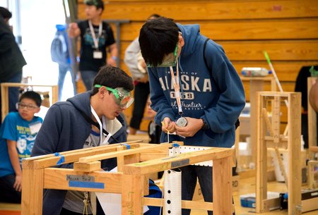 Teams of students from 62 schools gathered at Caltech April 8 to show off their science and engineering knowledge and skills.