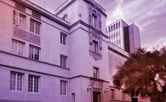 Face of a building on Caltech campus