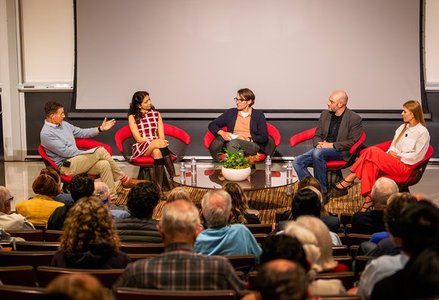 researchers in panel discussion