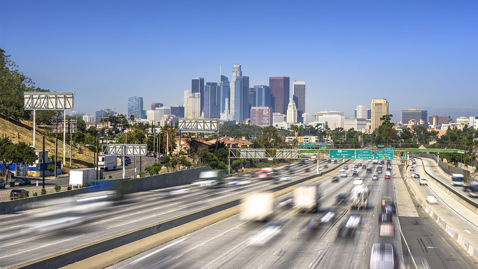 Los Angeles freeways and buildings