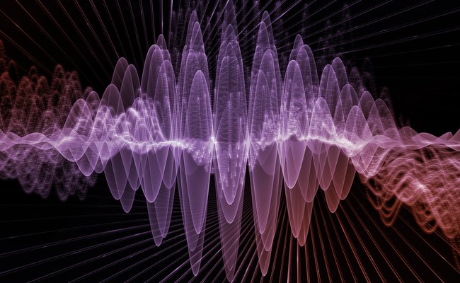 Illustration of abstract wavelengths