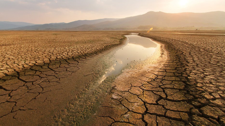 a drought due to climate change