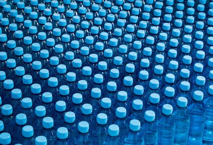 Plastic water bottle production
