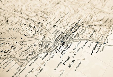 Map of Southern California