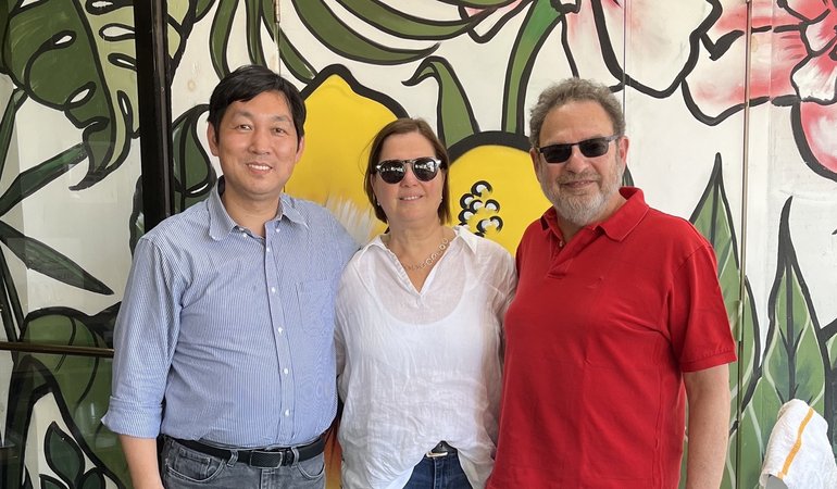 With Andrew in Houston