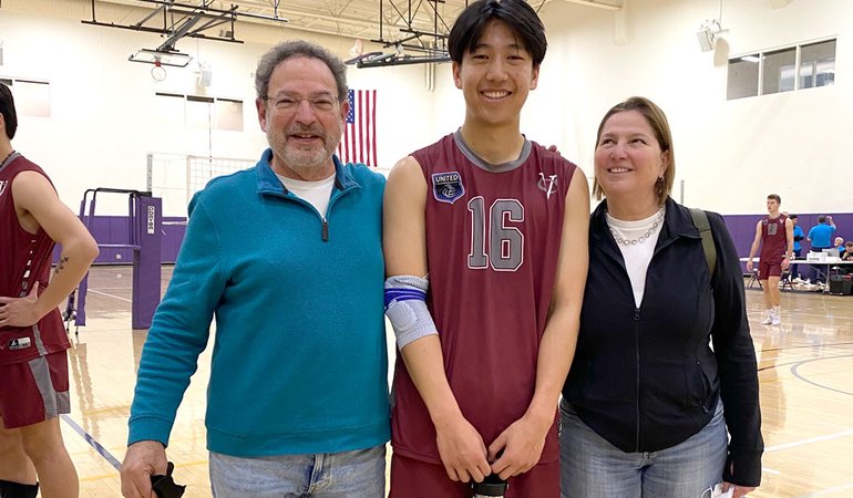 With Billy Fan (son of Charles)