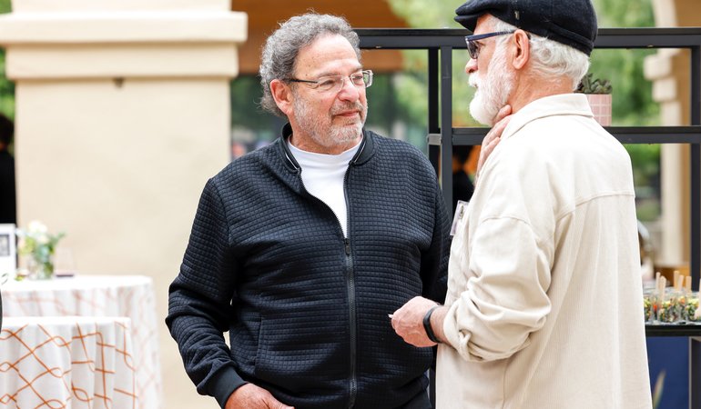 With Michael Roukes, 2024