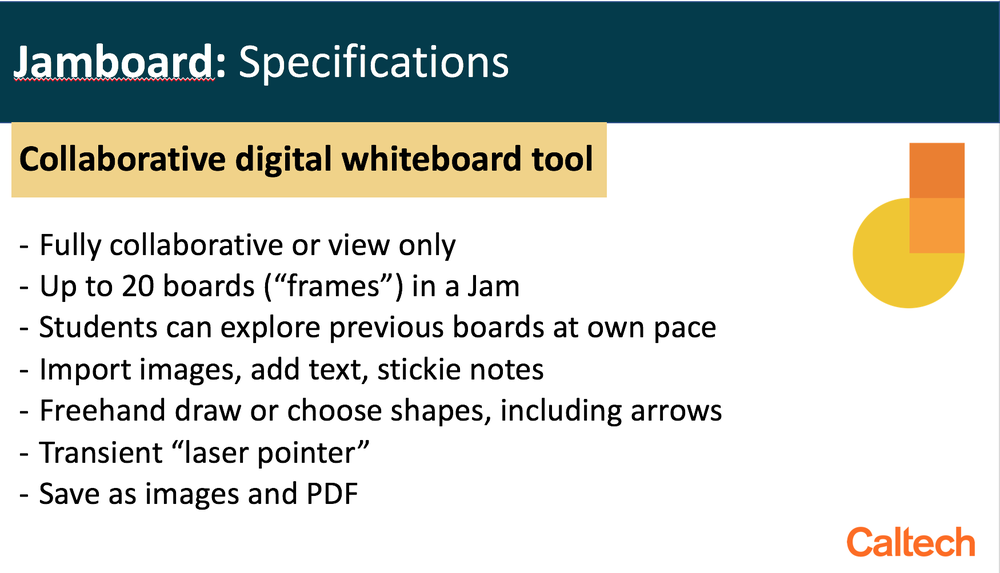 google jamboard specifications
