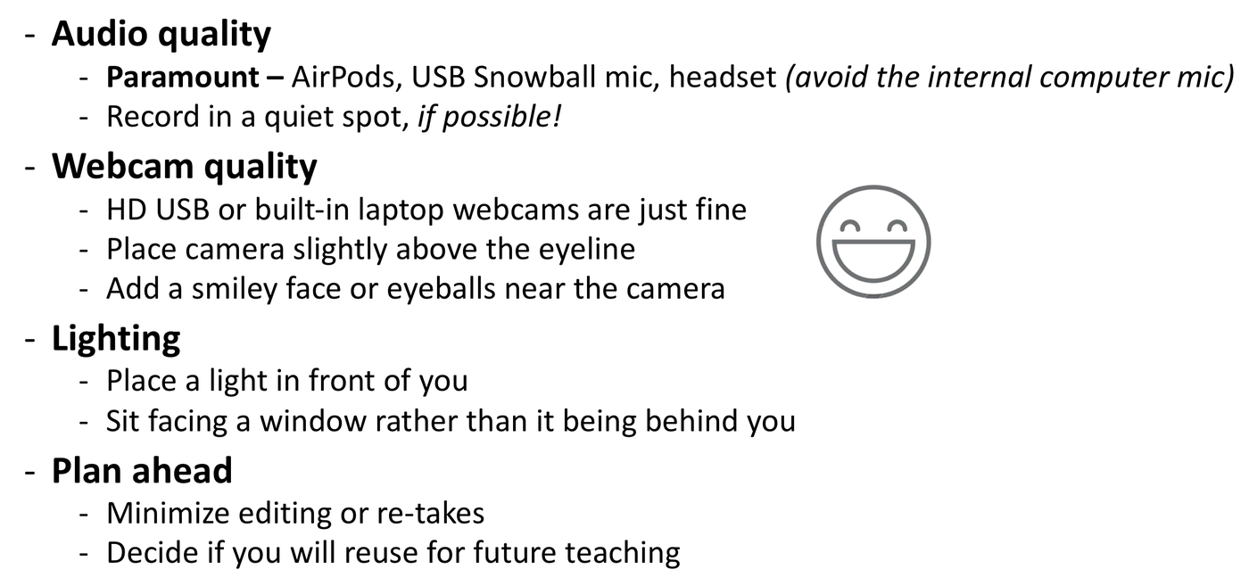 video record what to set