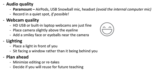 video record what to set
