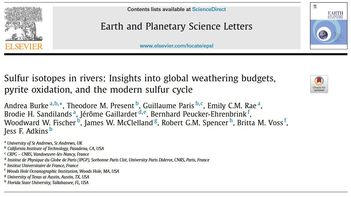 Burke et al., EPSL 2018 paper header