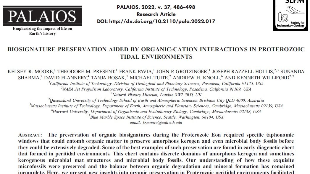Moore et al., PALAIOS, 2022