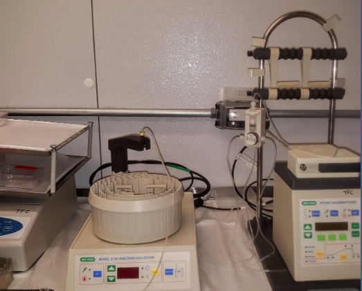 Bio-Rad Gradient Pump and Fraction Collector for protein purification
