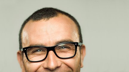 A person wearing glasses
