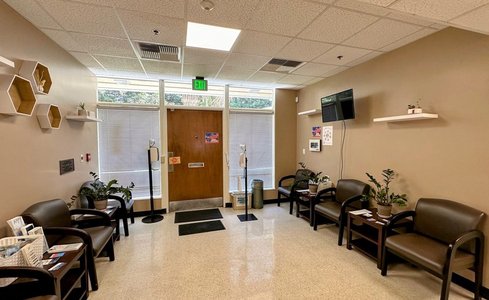 The interior of Student Wellness Services.